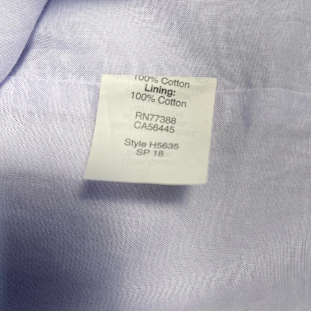 J. Crew Ruffle Shoulder Blue Mini Dress